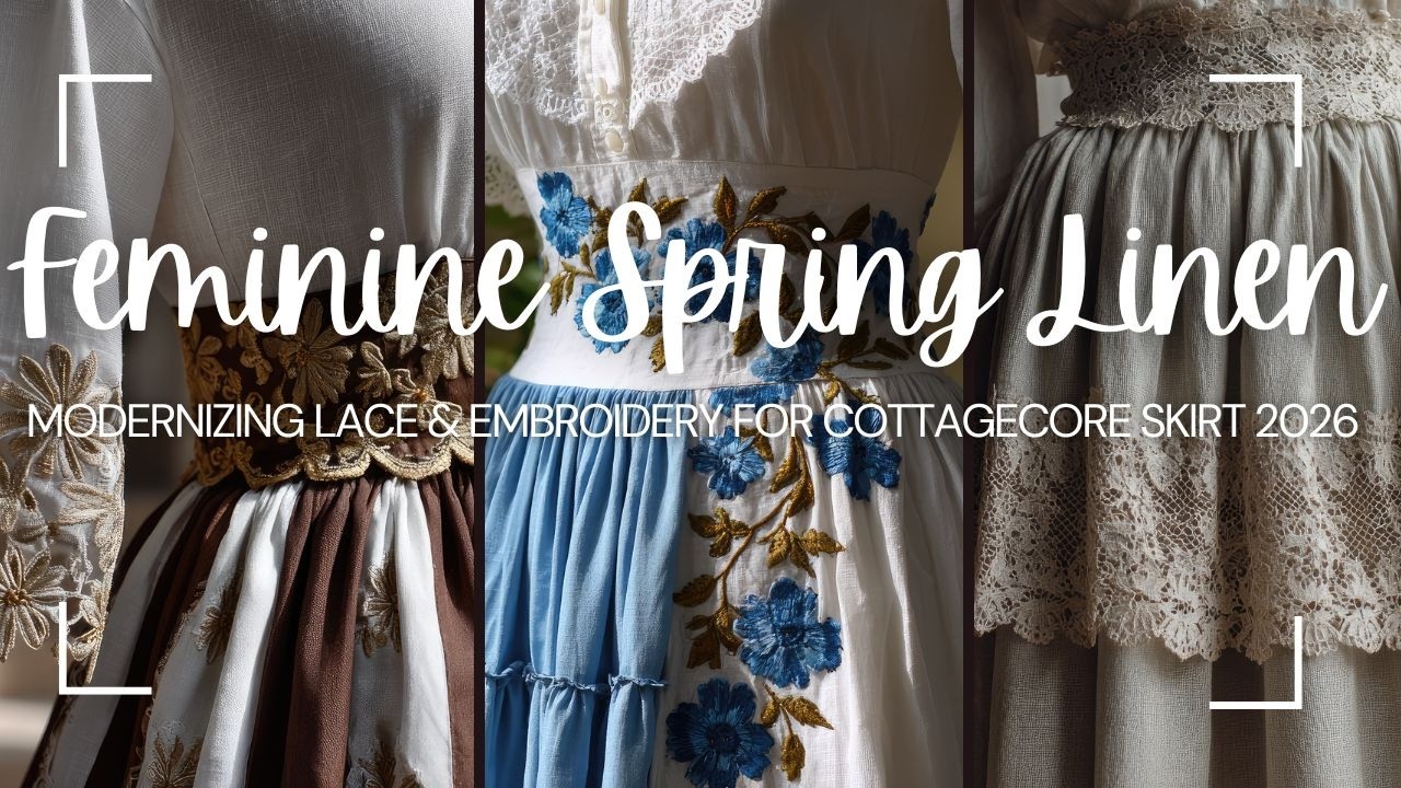 Feminine Spring Linen: Modernizing Lace & Embroidery for 