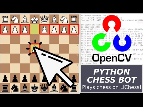 CHESS BOT interface to play on ANY WEBSITE using Python & OpenCV: working  DEMO 