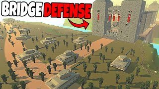 1,500 Allied Soldiers Charge WW2 BRIDGE DEFENSE! - Ancient Warfare 3