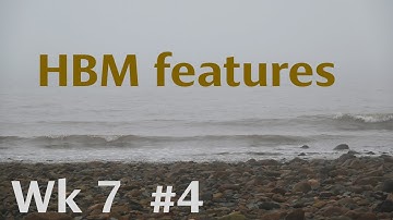 Introduction to the elements of Bayesian statistics. Week 7. Video 4. HBM features