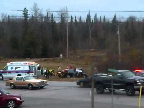 Car vs Semi Wreck with people trapped