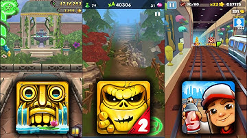Temple Run 2 Enchanted Palace Vs Zombie Run 2 - Monster Runner Game Vs Subway Surfers Miami -Endless