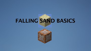 Falling Sand Basics in Minecraft Command Blocks