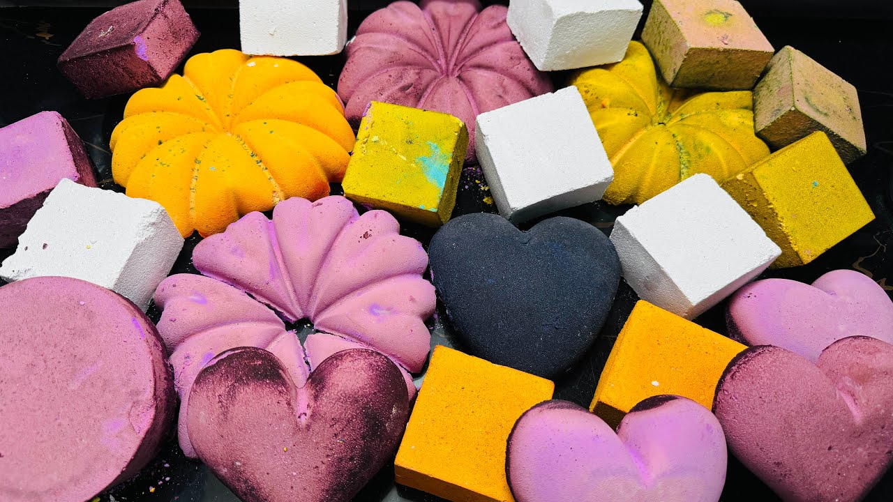 Variety Texture Crispy Chalk ASMR Crush | Oddly Satisfying ASMR 