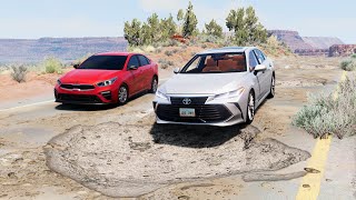 Cars vs Potholes | BeamNG Drive