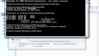 CSUSB CSE322 How to Compile and Run a Java Program that Says Hello