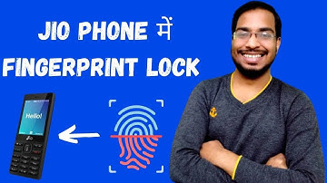 How to set camera fingerprint lock in jio phone | Jio phone me camera se fingerprint lock kaise kare
