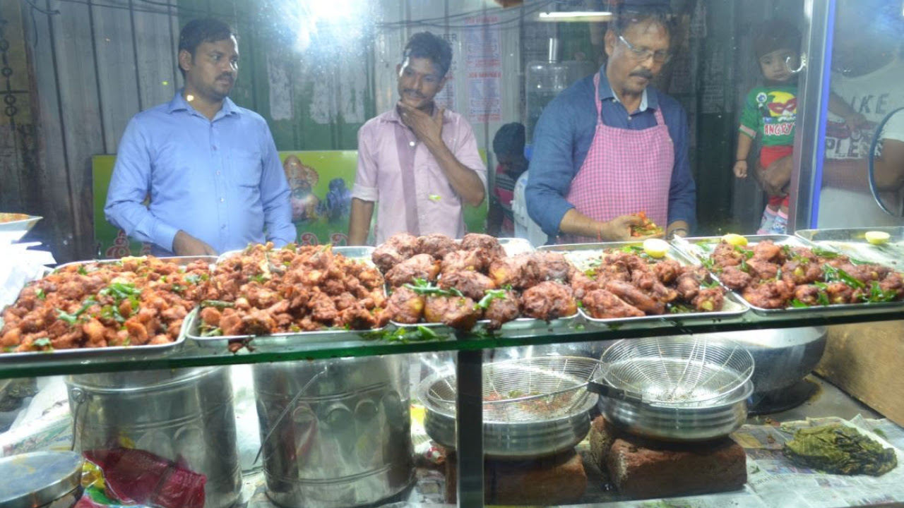 Amazing Chicken Prawn Kamju Fish Street Food in Hyderabad  Indian Food on Streets