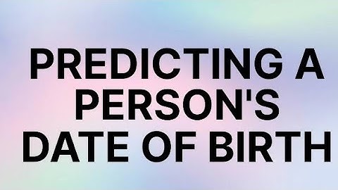 HOW TO FIND A PERSON