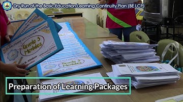 ECCS Dry Run of the Basic Education Learning Continuity Plan (BE LCP) in Grade 3 level