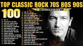 U2, Guns N' Roses, Bon Jovi, Metallica, ACDC, Queen, Aerosmith 🔥 Classic Rock 70s 80s 90s Full Album