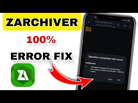 ZArchiver Operation Failed | How to Fix ZArchiver Errors | ZArchiver Operation Failed Fix #ZArchiver