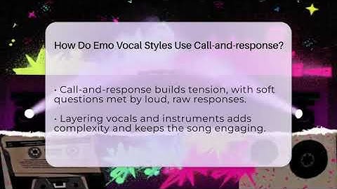 How Do Emo Vocal Styles Use Call-and-response? - Alt Scene Guru