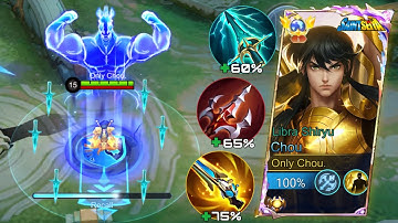 HOW TO GET TRUE DAMAGE CHOU USING THIS BUILD AND EMBLEM 2025🔥| Mlbb Chou One Shot (100% Hack Damage)