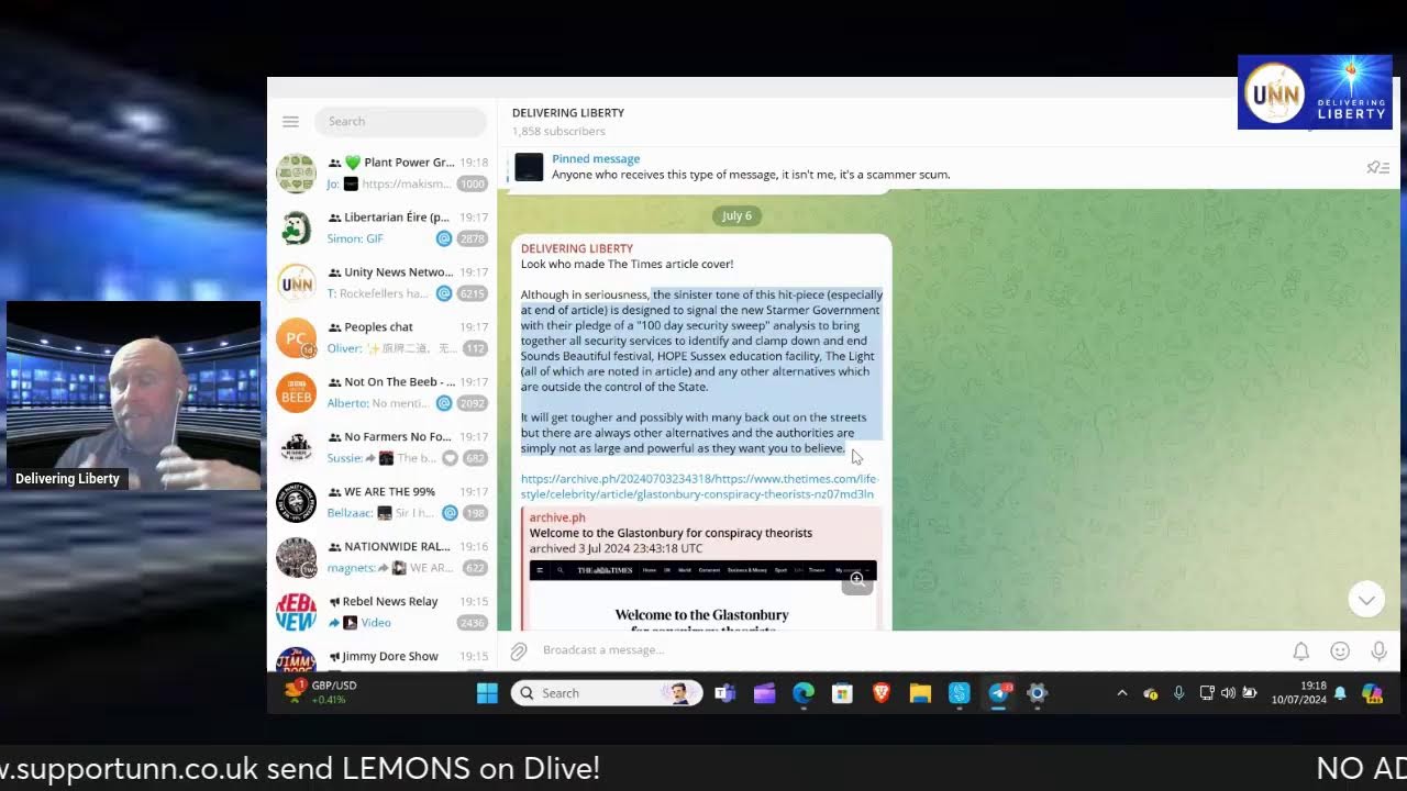 Unity News Network hosted by Delivering Liberty