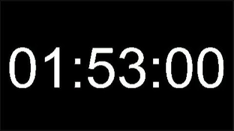 1 Hour 53 Minute Timer - 113 Minute Countdown - 6780 Seconds Alarm