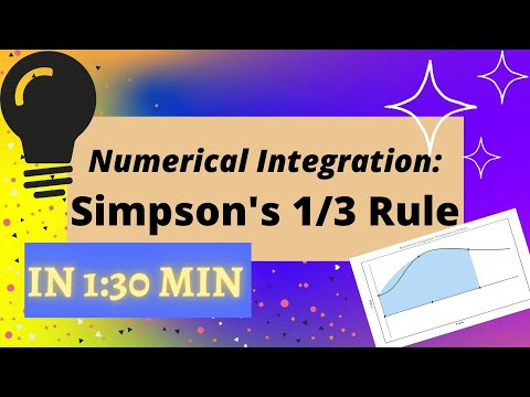 Numerical Integration: Simpson's Rule