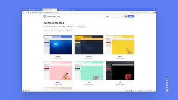 Shareable Vivaldi Browser Themes