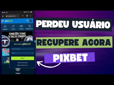 como recuperar o usuário do pixbet