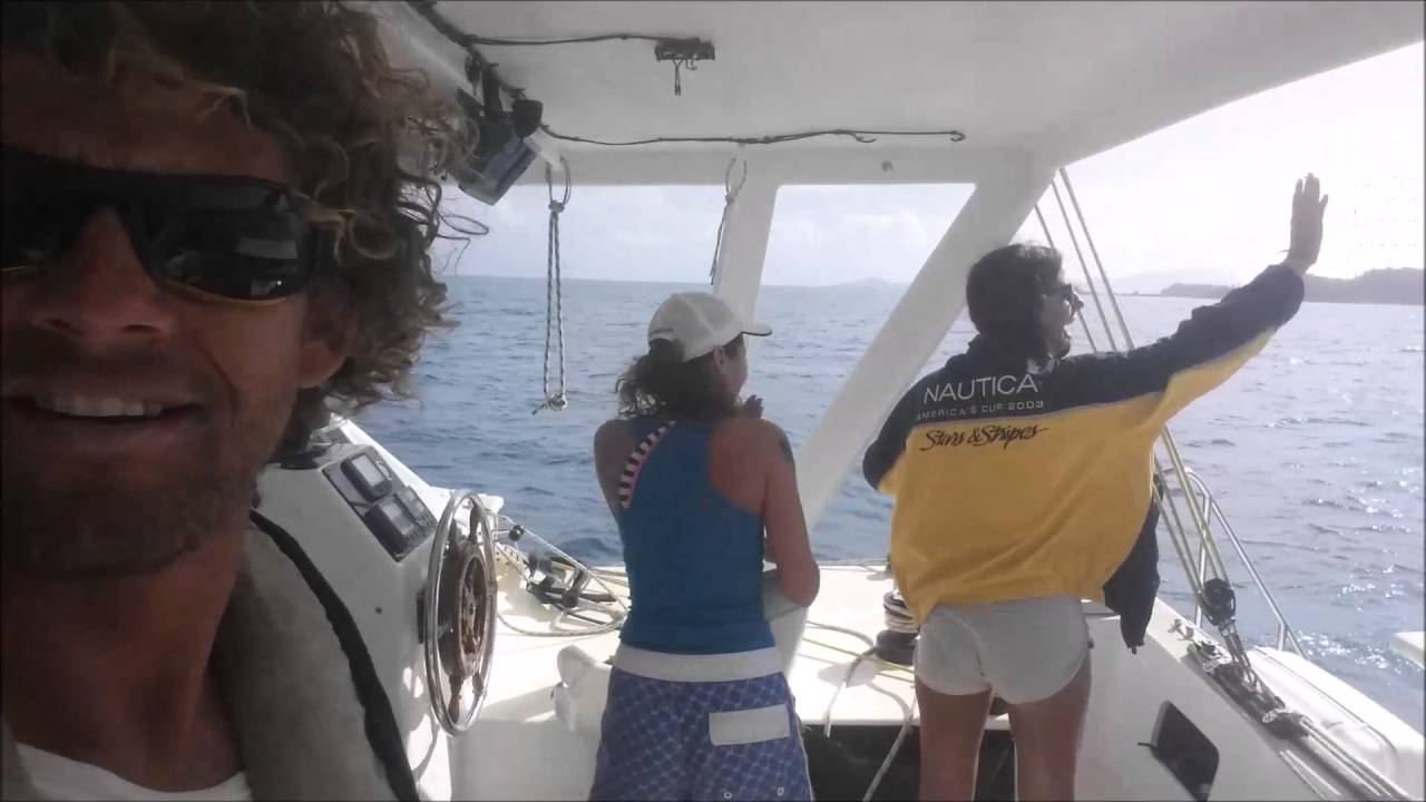 Sailing Into Freedom – Episode 14 Plukky & Italian crew: Captain over board, emergency drill #2