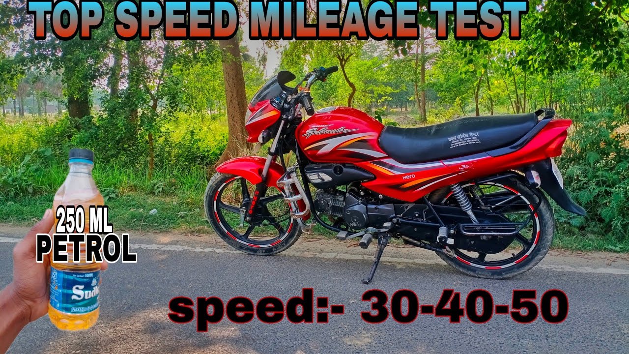 2023 Hero Super Splendor 250ml petrol Milega test 125cc Bike - YouTube