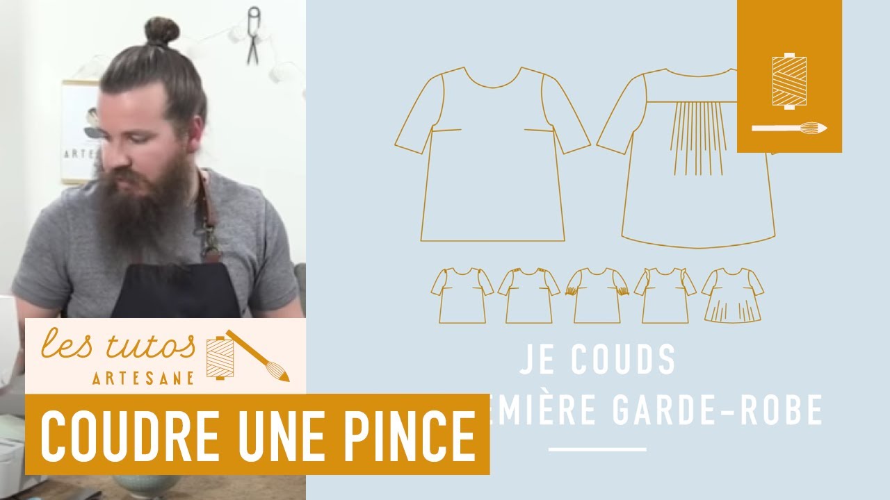 Tuto couture - Coudre une pince 