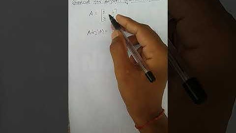 shortcut method for adjoint of 2*2 matrix for all aspirants