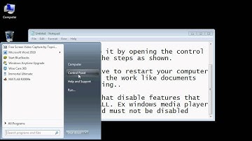 Disable Windows features to speed up Windows 7