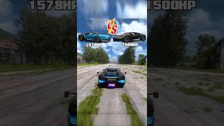 1578HP Bugatti VS 1500HP Bugatti #shorts  #forzahorizon5