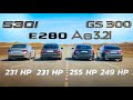 БИТВА ПОКОЛЕНИЯ! BMW E60 530i vs Lexus GS300 vs Audi A6 3.2 vs Mercedes E280