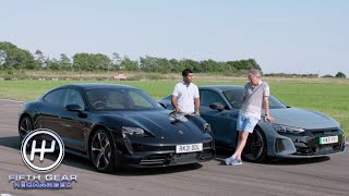 Porsche Taycan Turbo vs Audi RS e-tron GT RS: Stopping Test | Fifth Gear Recharged