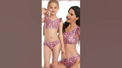 Trendy Printed Swimsuits for Mom And Daughter | Swimwear Set Collection | Rioco Kidswear #Shorts