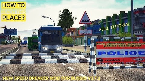 New speed breaker and Barricade map mod for bus simulator Indonesia