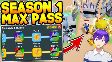 I Spent 10,000 ROBUX On The Season 1 Pass In Clicker Simulator! (Roblox) *Insane Pets*