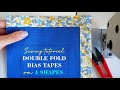 Sewing Techniques For Beginners | How To Sew Double Fold Bias Tape On 4 Shapes | Thuy Sewing