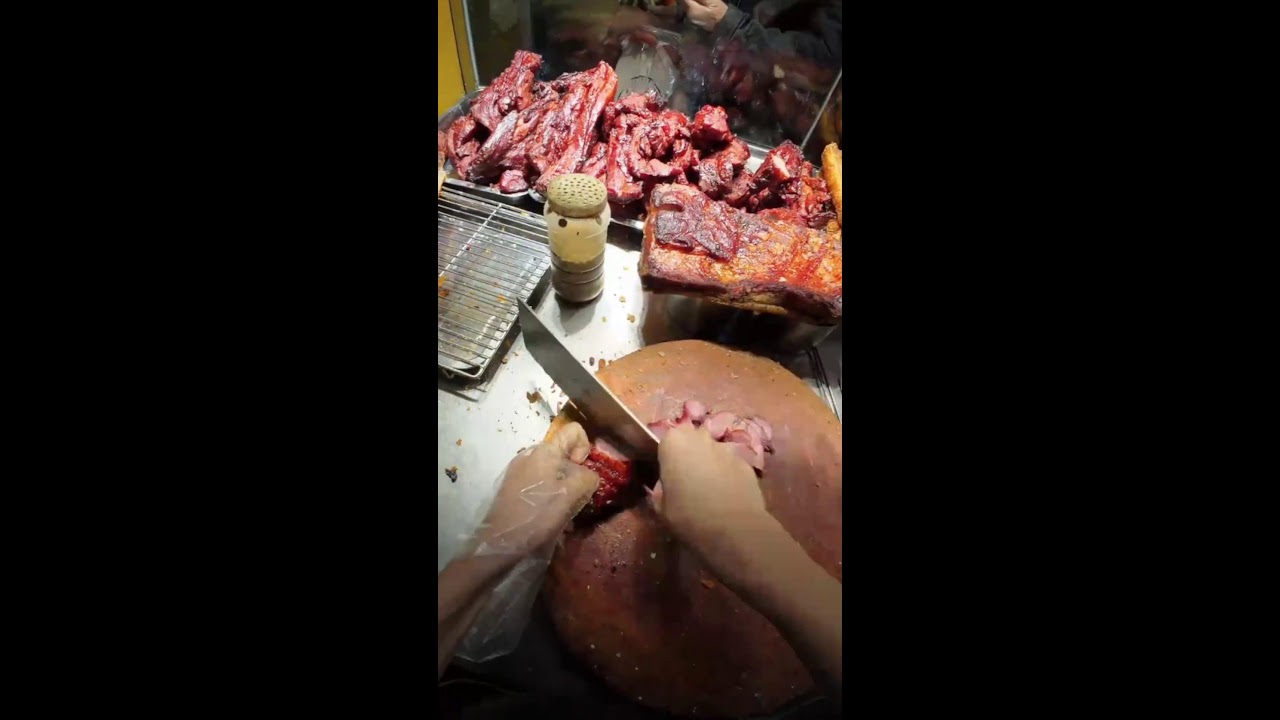 🟥 Char Siu Pork, Roast meat, roast duck, Cantonese snacks, street food 