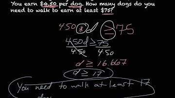 Create and Solve Inequalities