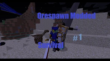 Orespawn Moedded Survival Ep.  1- Emerald Sword?!?