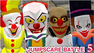 Jumpscare battle part 5 : Clown Family Hospital