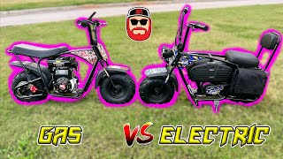 Cheapest Gas Vs Electric Mini Bike ~ Oryxearth 105cc Vs 1000 Watt Mini Bike