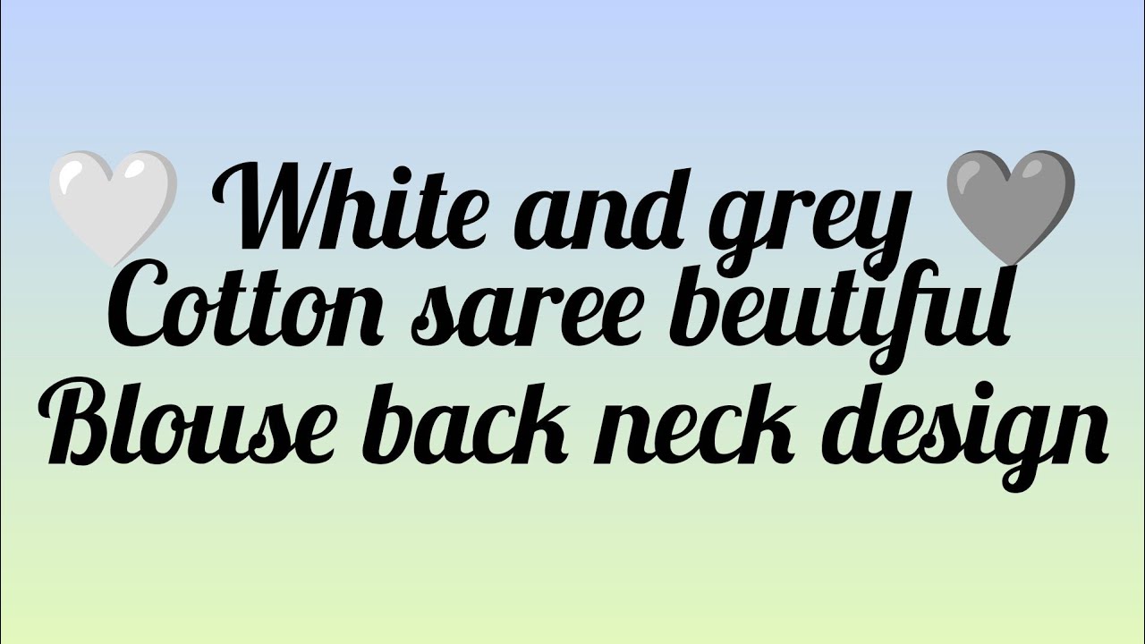 Beautiful and simple blouse back neck design 🪡