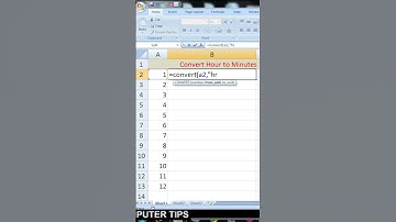 Convert hour to minutes || Excel Trick & Tips #short #ytshorts  #youtubeshorts #youtubevideo #viral