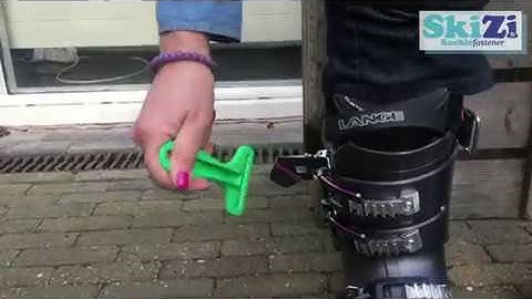 SkiZi ski boot buckle fastener - How it works (2)