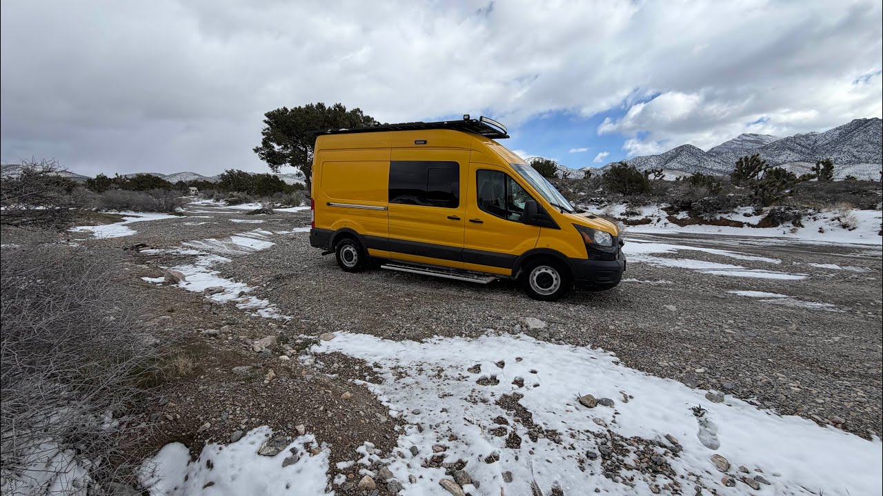 DRIVING IN THE SNOW ❄️ Van Life at 58