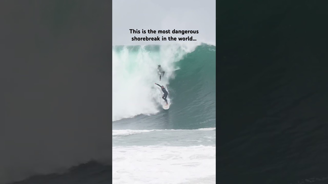 The wedge has the biggest and gnarliest shorebreak in the world 😳 