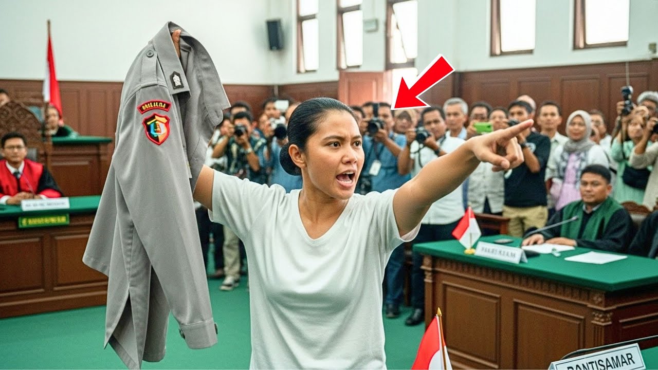 Polisi Wanita Melepas Seragamnya di Pengadilan – Ucapannya Membekukan Ruang Sidang