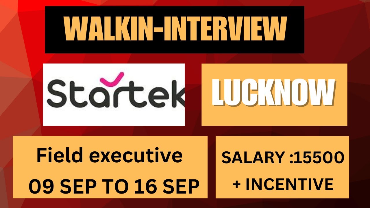 Field executive job | emi collection | startek