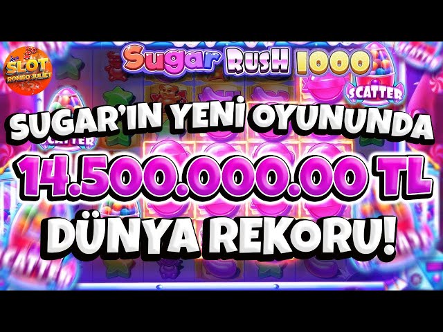 Sugar Rush 1000 | 15 TANE PEMBE ŞEKER İLE MAX TADINDA 14.500.000.00 TL DÜNYA REKORU ! class=