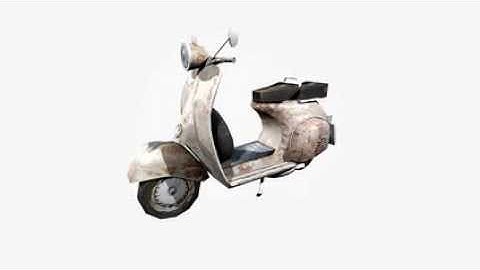 3D Gameready Lowpoly Model Of Vespa 150 Scooter