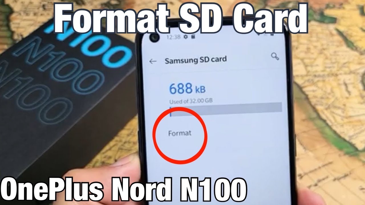 OnePlus Nord N100: How to Format SD Card while inside Phone